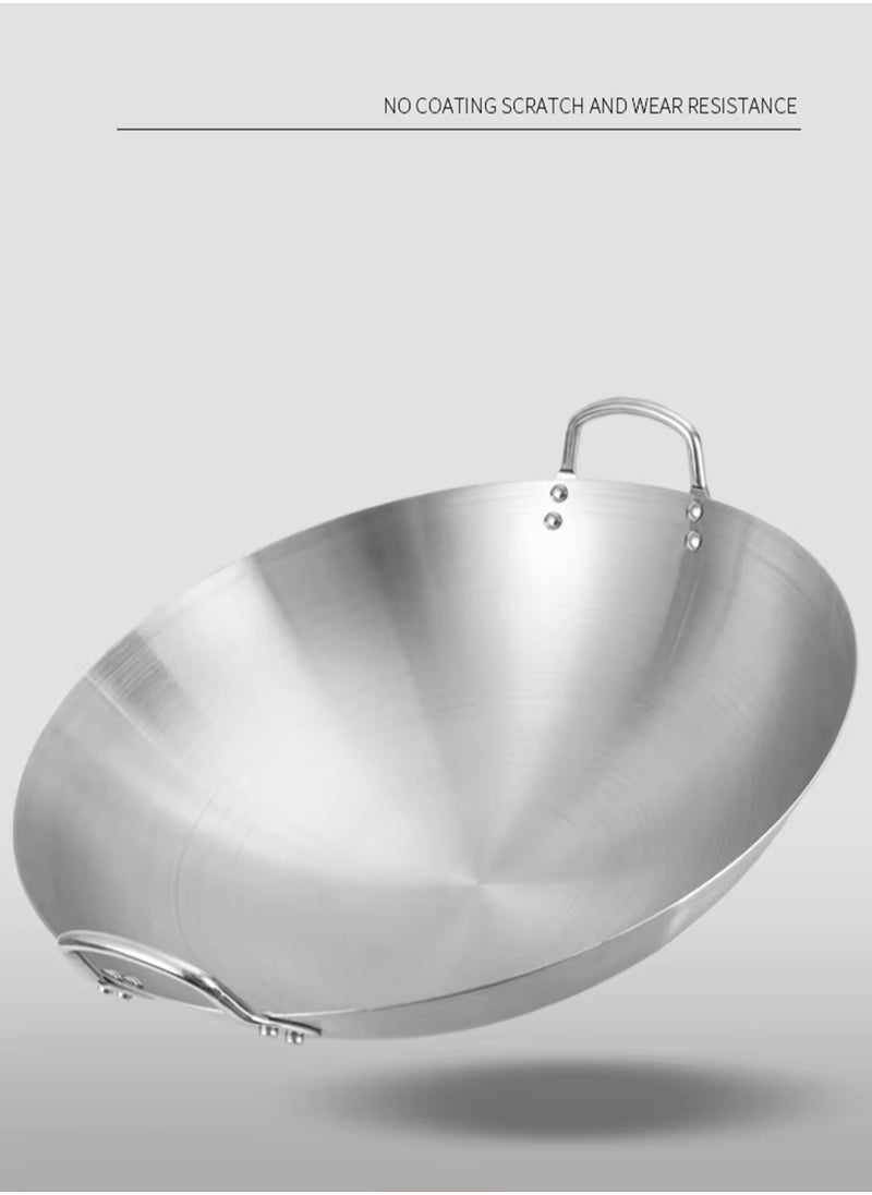 Generic - Stainless steel frying pan with two handles Available in several sizes - Image 1