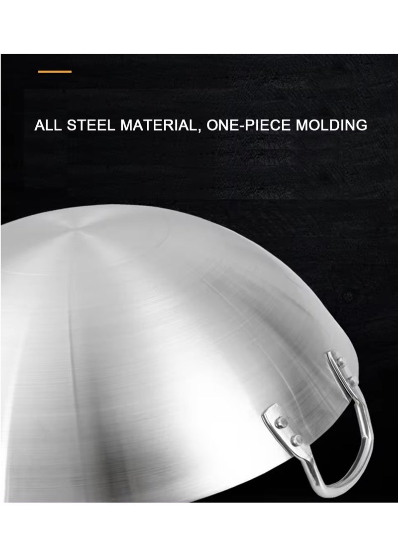 Generic - Stainless steel frying pan with two handles Available in several sizes - Image 1