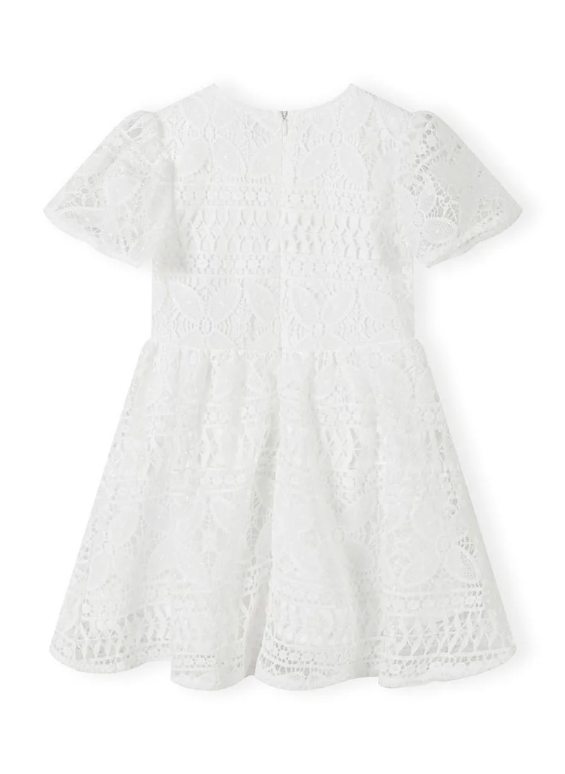 مينوتي Teens Flare Sleeve Dress With Circle Skirt