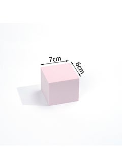 Generic Cuboid Photo Props Ins 3D Ornament Decor Pink square 7*6cm 