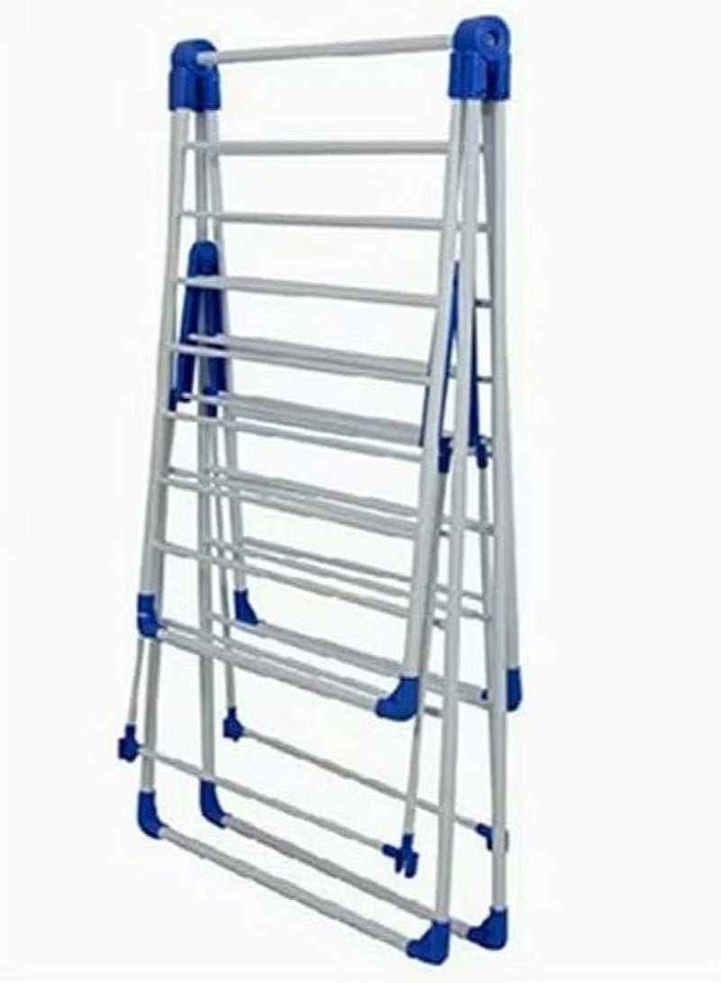 كادي ون منشر غسيل ورف تجفيف الملابس أبيض وأزرق - Image 1