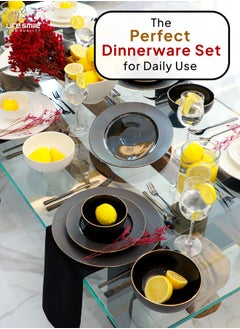 92-Piece Tableware Set, Include 30 Pieces Fine Porcelain Dinner Set and 62 Pieces 18/10 Stainless Steel Cutlery Set - Premium and Durable - pzsku/Z82C8072BC09BD12EF38CZ/45/_/1737016330/32c67dcd-d537-4510-8172-f9abe56f8721