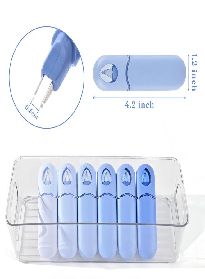 Temiary 12Pcs Cute White Smooth Pull Out Tape, Easy to Use White Correction Pens, 1/5 x 236in Smooth Writing & Aesthetic Office School Supplies (Blue) - Image 2