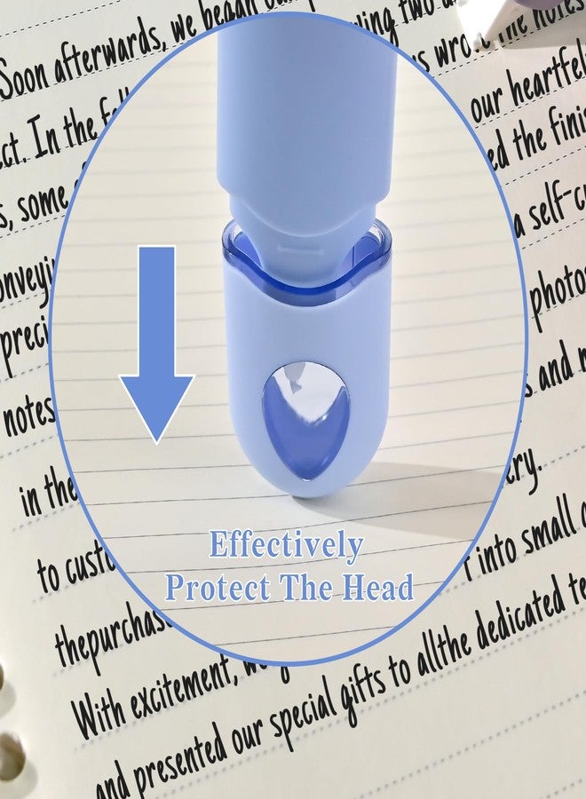 Temiary 12Pcs Cute White Smooth Pull Out Tape, Easy to Use White Correction Pens, 1/5 x 236in Smooth Writing & Aesthetic Office School Supplies (Blue) - Image 3