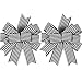 Hongsome Hongsome 2 Pack Black White Stripe Halloween Fall Bows for Wreaths,12Ã¢â‚¬Âx9.4Ã¢â‚¬ÂBlack and White Christmas  - Image 2
