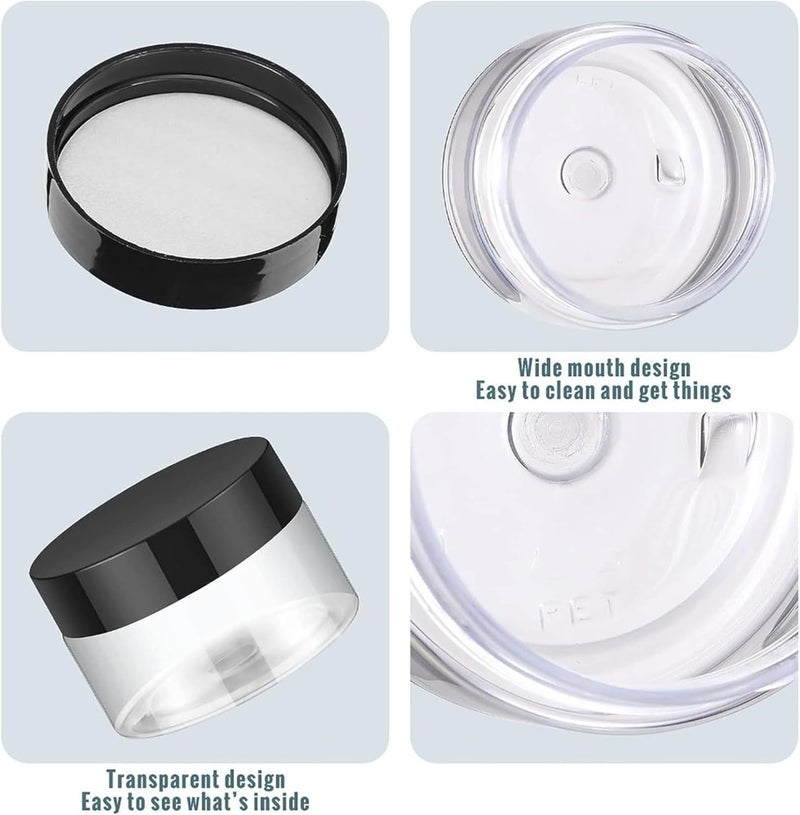 Lip Scrub Containers 100PCS 2/3/5/10/15/20ml Plastic Jars Round Screw Lids Cosmetic Leak Proof Clear Containers for Salve Lip Balm(WHITE,3ml) - Image 4
