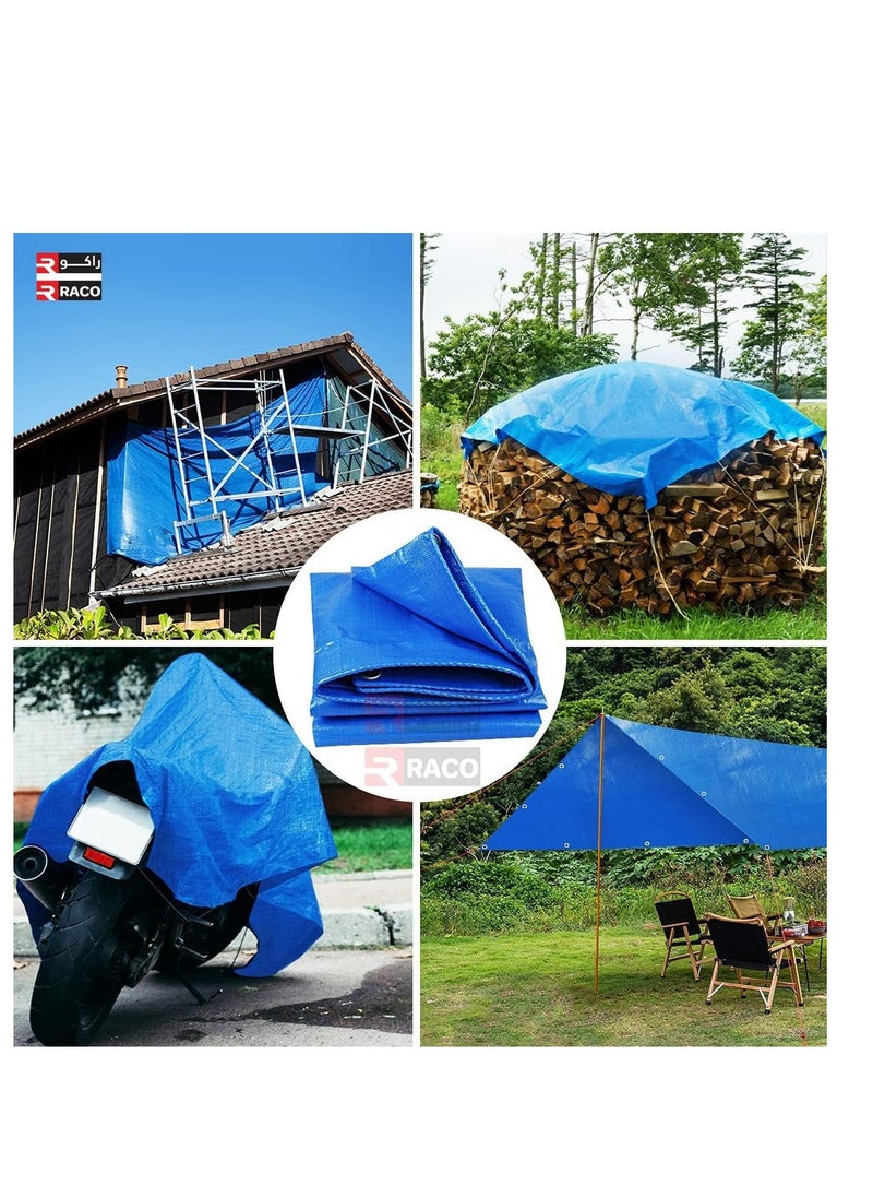 RACO Multipurpose Tarpaulin Sheet in Blue Color  - Image 5