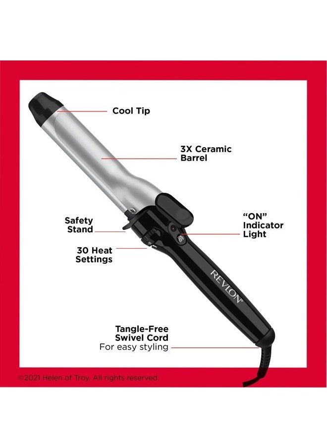 Revlon Revlon Perfect Heat Triple Ceramic Curling Iron | For Silky Smooth Tousled Curls (1-1/4 in)  - Image 4