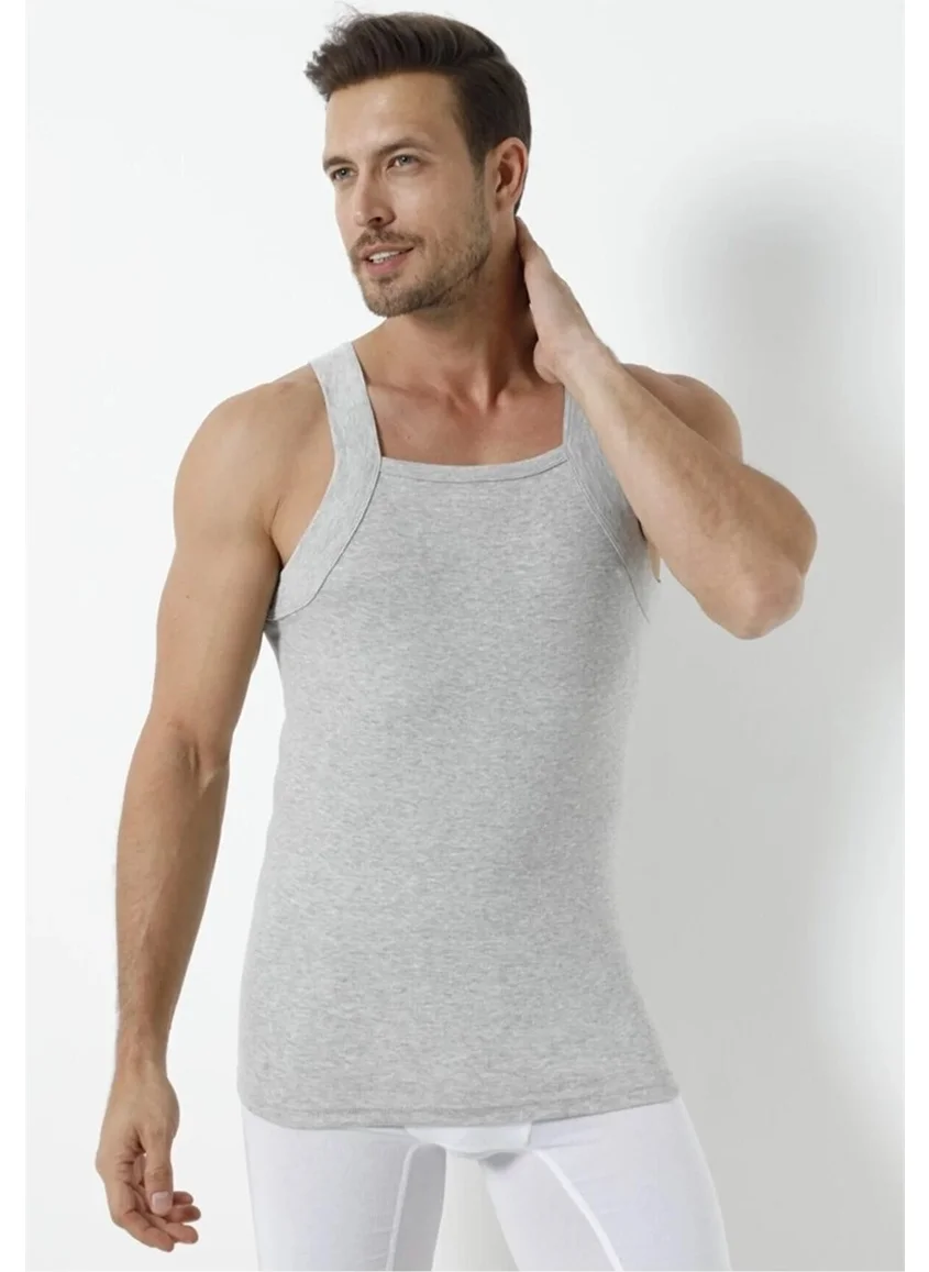 Arma Yıldız Arma Star Men's Grey Wide Bib Undershirt 3-Pack