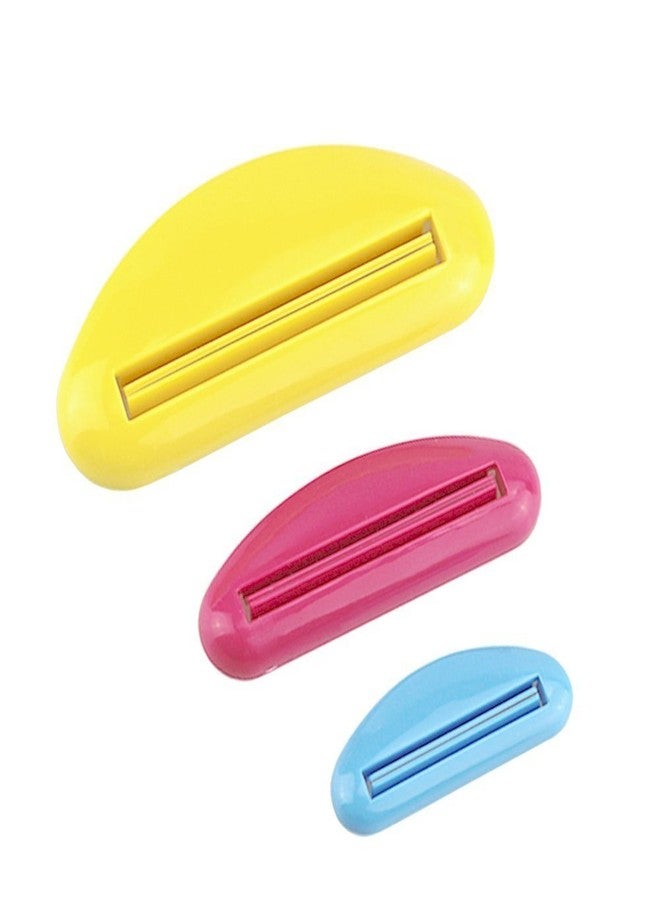 SpiderJuice Different Width Mouth Size ABS Slide Squeezer Extractor Tube Zero for Toothpaste Cream Lotion Paint Color Tubes- Set of 3 (Random Mix Color) - Image 1