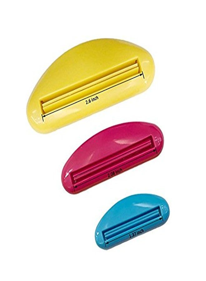 SpiderJuice Different Width Mouth Size ABS Slide Squeezer Extractor Tube Zero for Toothpaste Cream Lotion Paint Color Tubes- Set of 3 (Random Mix Color) - Image 2