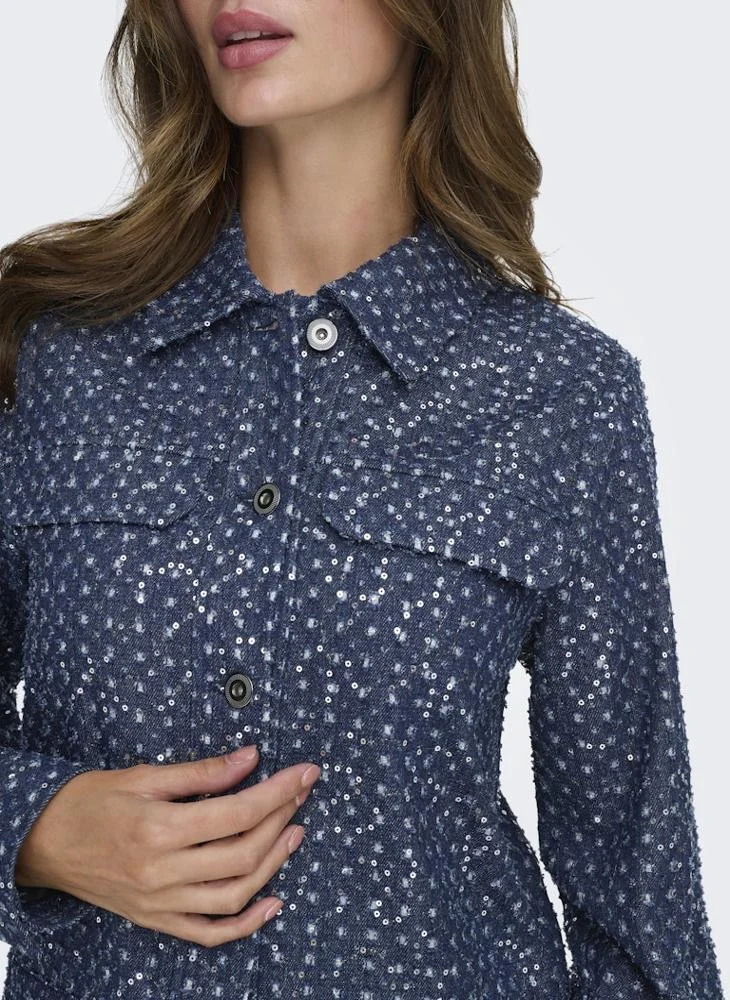 ONLY Shimmer Denim Jacket