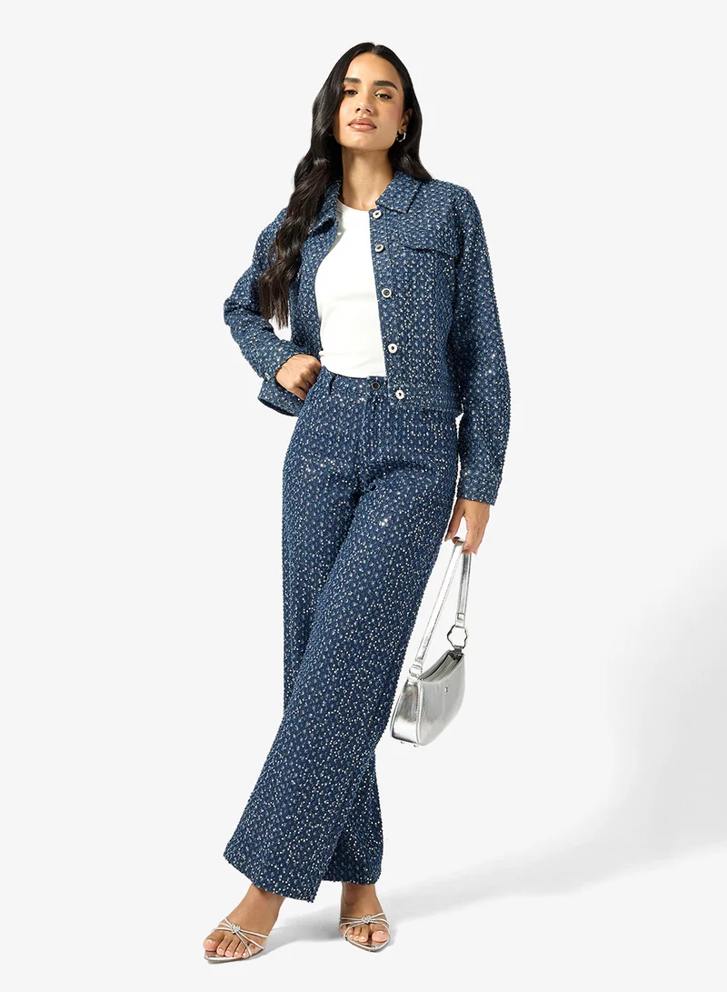 اونلي جاكيت جينز لامع