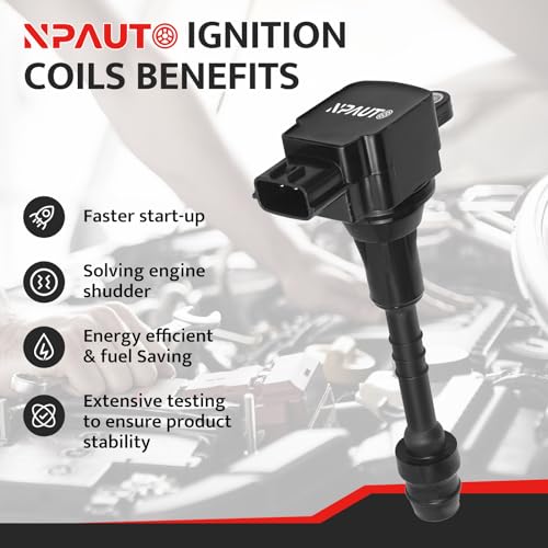 NPAUTO Ignition Coil Pack Compatible with L4 1.8L/1.8 Nissan Sentra 2002 2003 2004 2005 2006, Nissan Almera 01 02 03 04 05, UF351 C1397, Set of 4 - Image 2