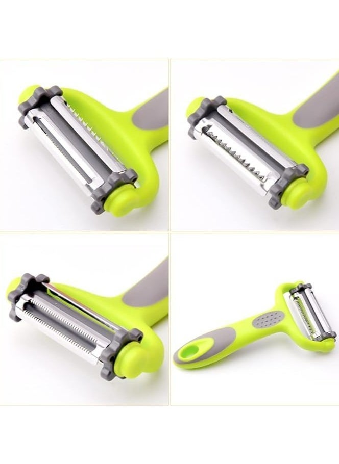 Oasisgalore - 3-in-1 Vegetable and Fruit Peeler, Carrot & Potato Peeler - Image 1