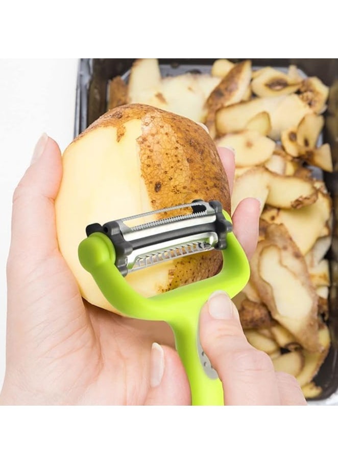 Oasisgalore - 3-in-1 Vegetable and Fruit Peeler, Carrot & Potato Peeler - Image 1