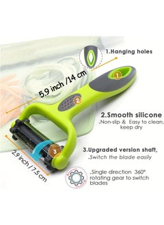 Oasisgalore 3-in-1 Vegetable and Fruit Peeler, Carrot & Potato Peeler  - Image 4