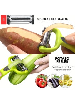Oasisgalore 3-in-1 Vegetable and Fruit Peeler, Carrot & Potato Peeler  - Image 5