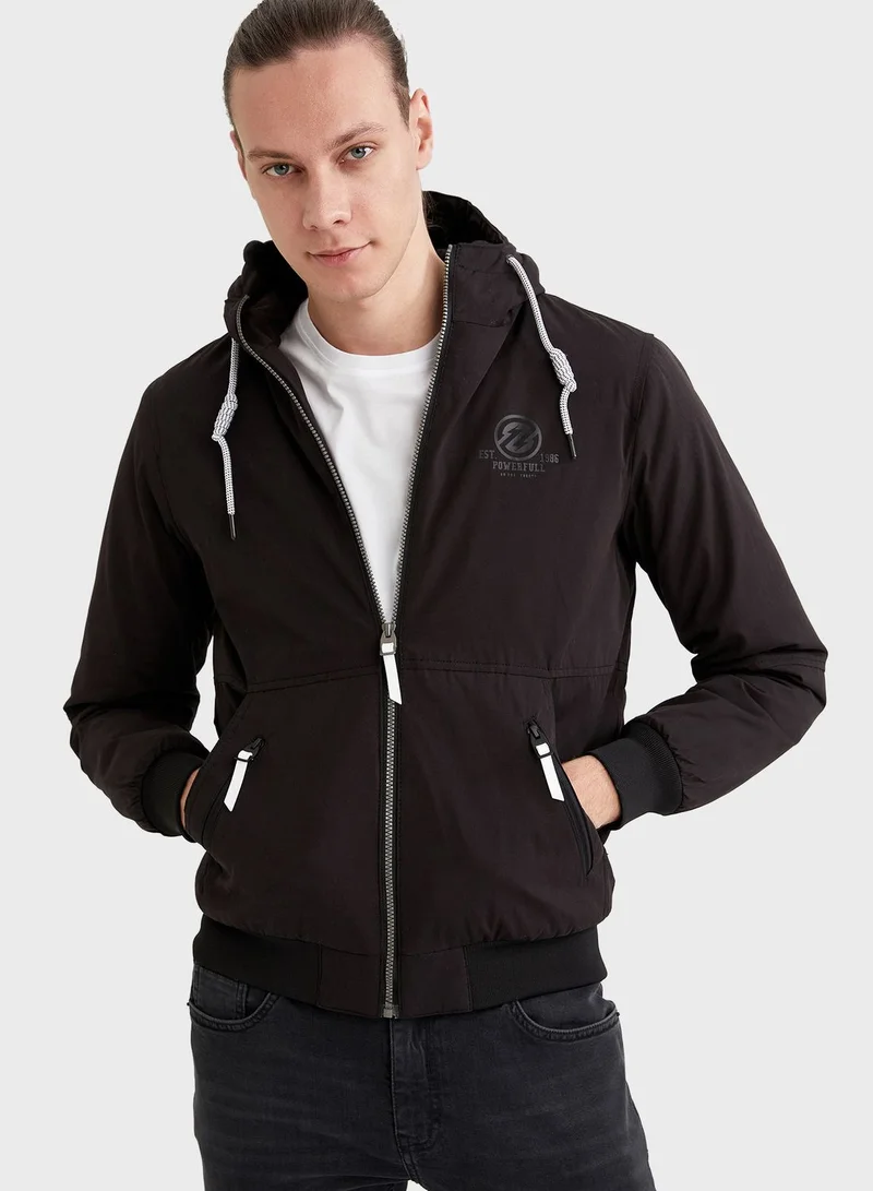 DeFacto Essential Hooded Jacket