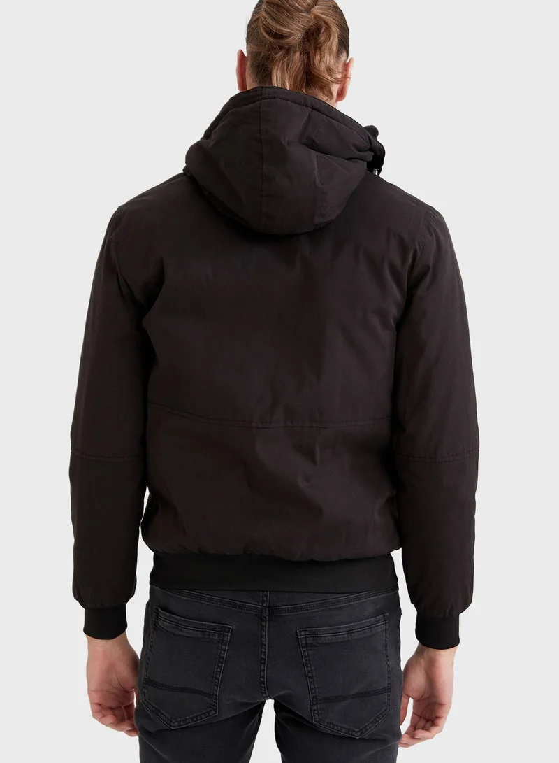 DeFacto Essential Hooded Jacket