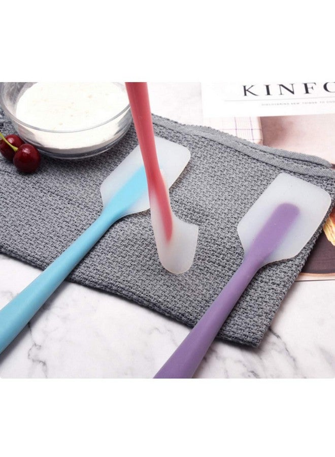 TOUGS Silicone Spatulas Set Of 4 - Heat Resistant Non-Stick Flexible Rubber With Solid Stainless Steel Core Kitchen Essential Gadget Premium Scraper Spoon Set - Seamless, Dishwasher Safe, 2 Size - Image 4