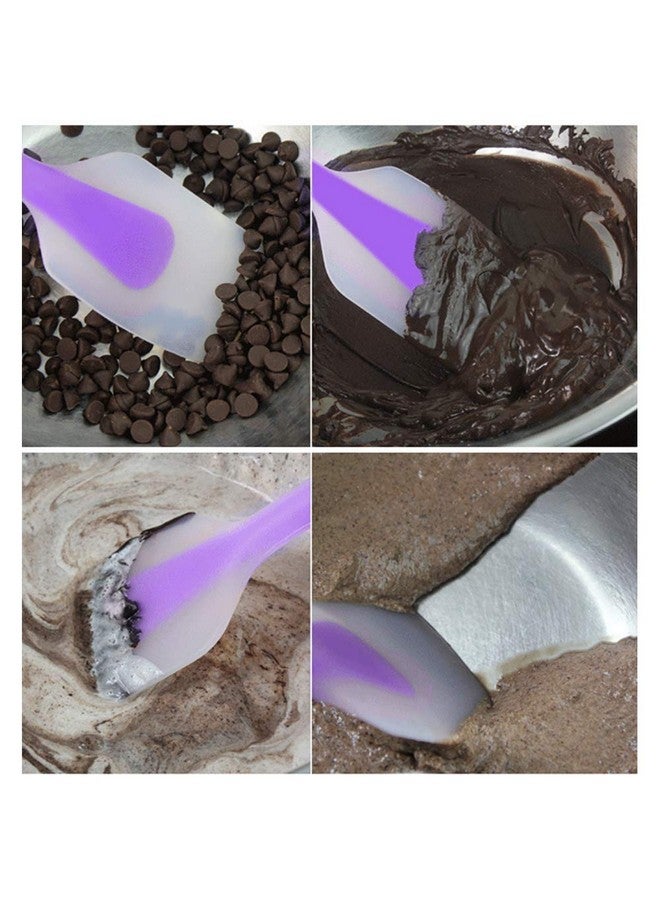TOUGS Silicone Spatulas Set Of 4 - Heat Resistant Non-Stick Flexible Rubber With Solid Stainless Steel Core Kitchen Essential Gadget Premium Scraper Spoon Set - Seamless, Dishwasher Safe, 2 Size - Image 5