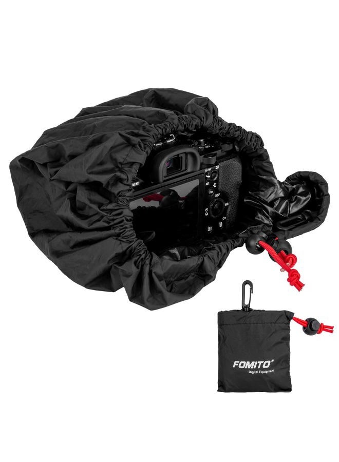 FOMITO Camera Rain Cover Coat Storage Bag Protector Rainproof Waterproof for Canon Nikon Sony - Image 1