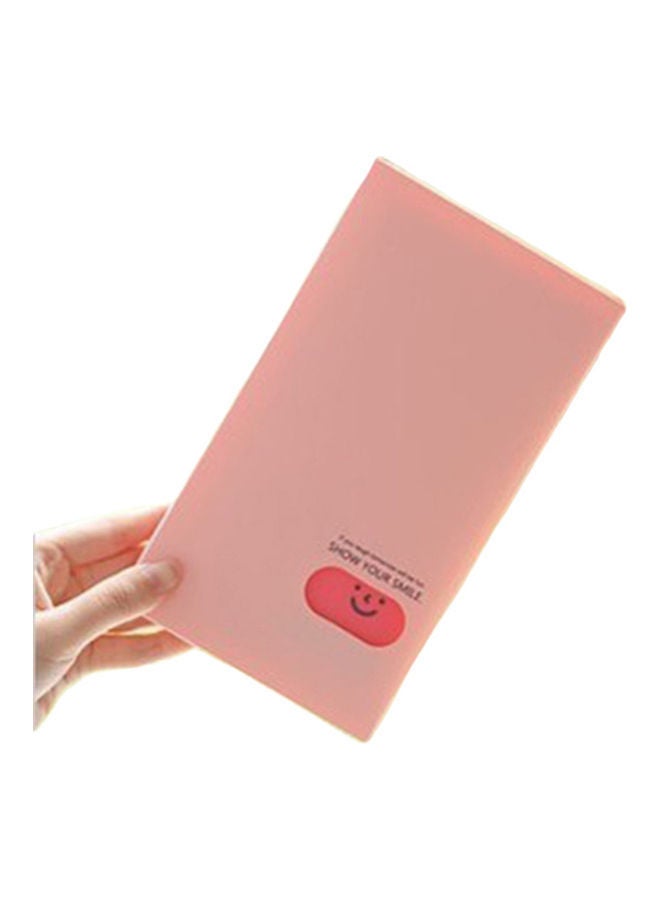 NIBEMINENT Portable Business and ID Card Organizer Album with 120 Pocket Pink