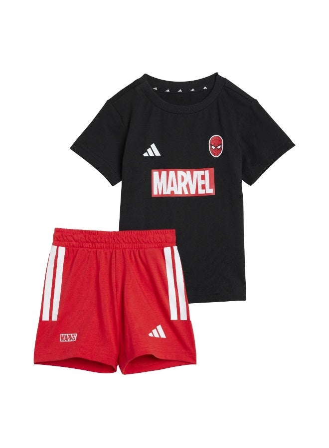 Adidas I Mrvl Sm T Set Black Training Suits For Infant 0-3M - Image 1