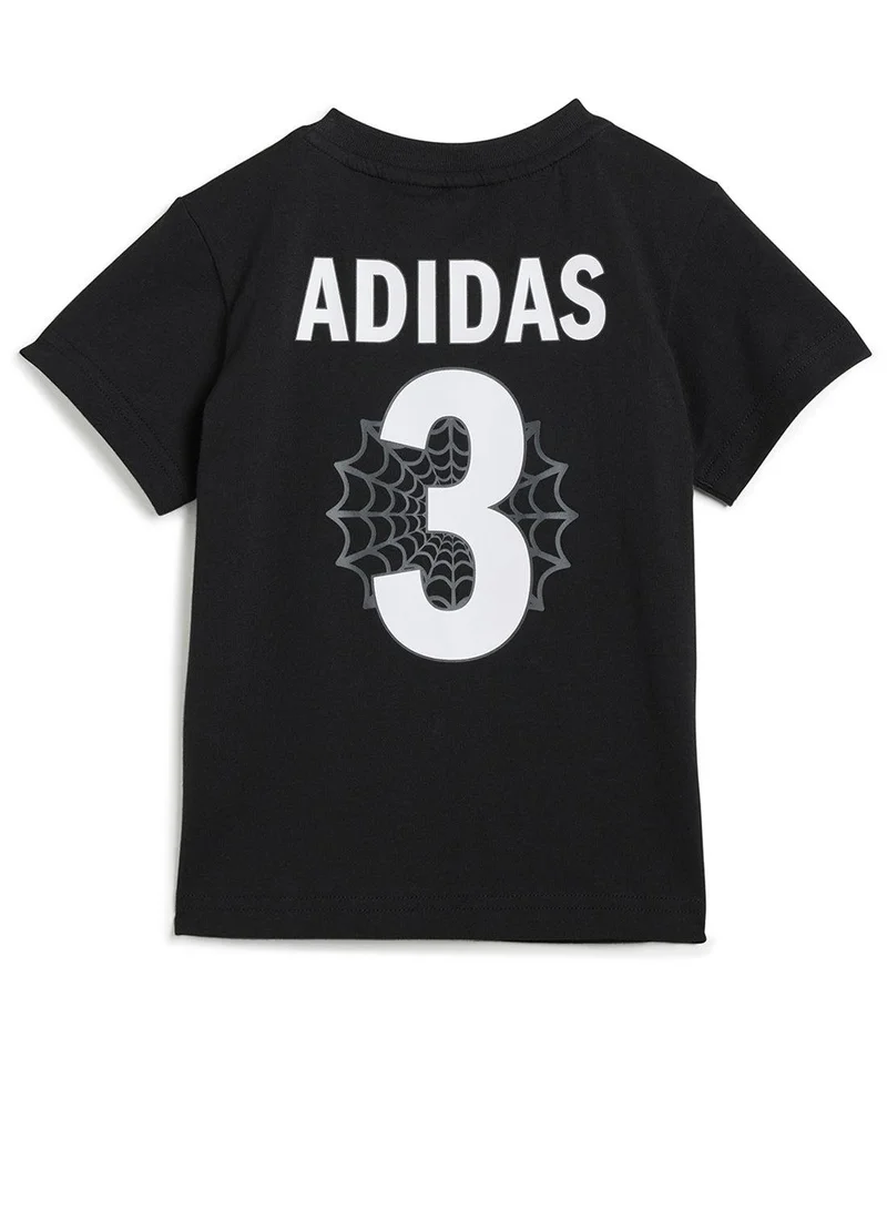 adidas بدلة تدريب للأطفال حديثي الولادة من إم. إم. آر. في. إل. إس. إم. تي. أسيت، أسود، - أشهر