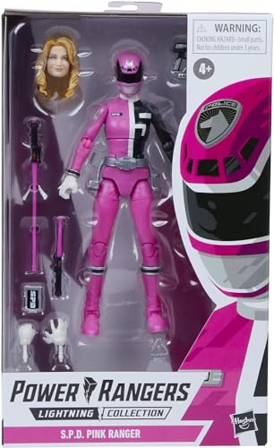 Power Rangers Lightning Collection S.P.D. Pink Ranger 6-Inch Premium Collectible Action Figure Toy with Accessories - Image 5
