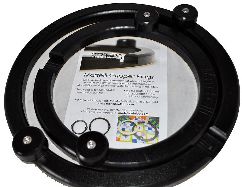 Martelli Martelli Free Motion Quilting Sewing  Embroidery Hoops  Gripper Rings 8  11 Inch Hoop Set 