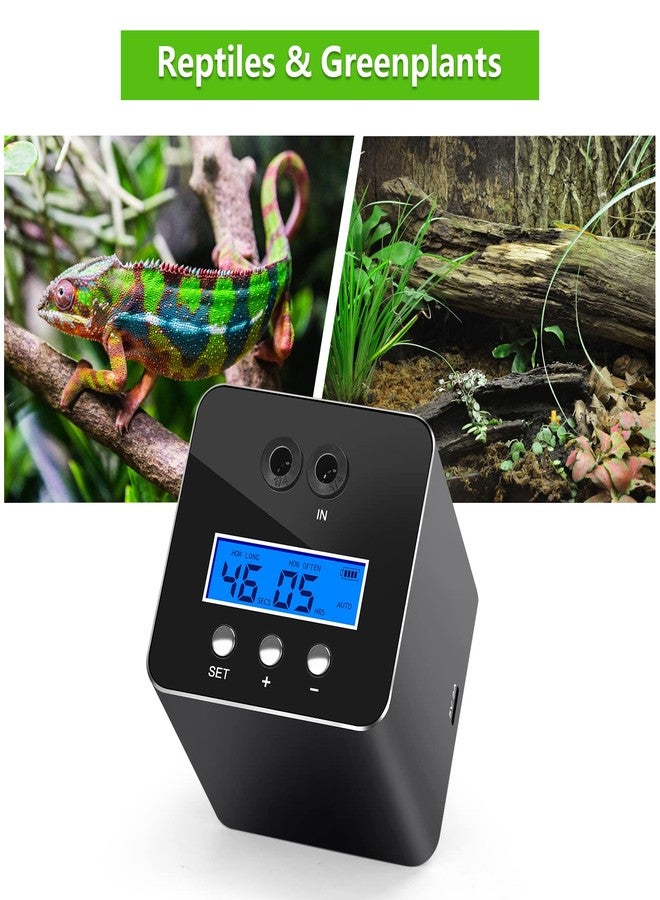 DAOTAILI Reptile Humidifier & Mister for Tanks | 360° Adjustable Nozzles, Auto Timer, Leak-Proof Fogger for Terrariums, Amphibians & Rainforest Plants - Image 5