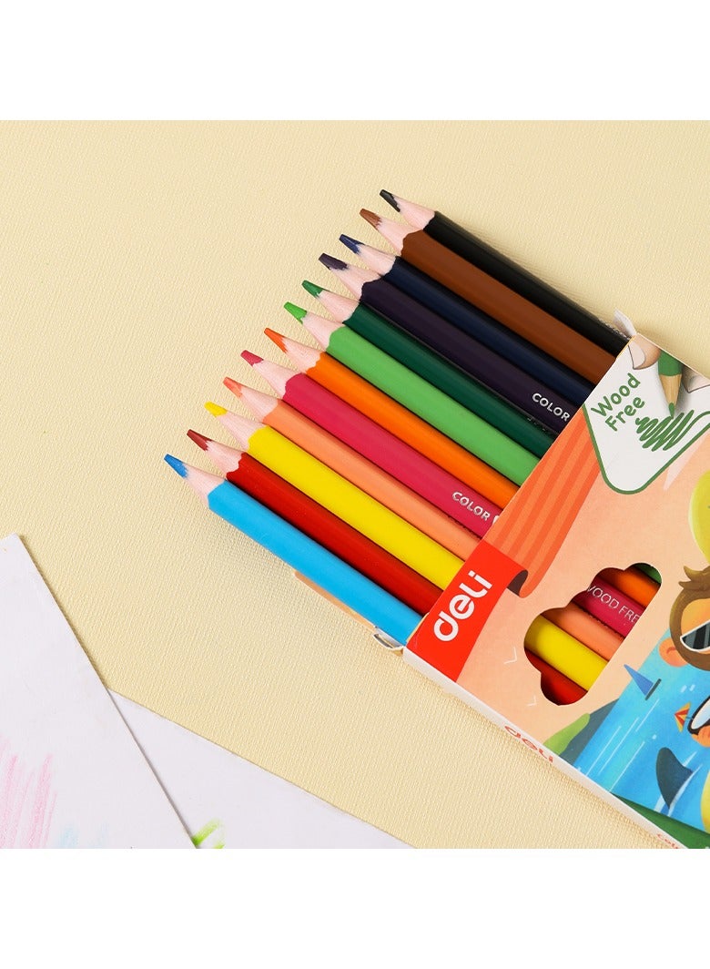 Deli EC00120 Colored Pencils 24 Colors – ideal for coloring and drawing fun - Image 4
