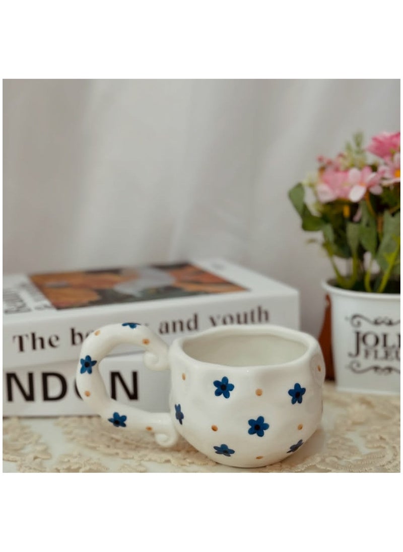 Qahwa Elegant coffee cup with saucer made of ceramic  - Image 1
