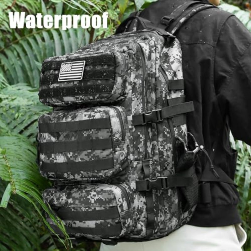 Military Tactical Backpack Large Day Backpack for Men Molle Army 3 Days Assault Pack Bug Out Bag Water Resistant and Heavy Duty Hiking Treeking Rucksack - Image 2