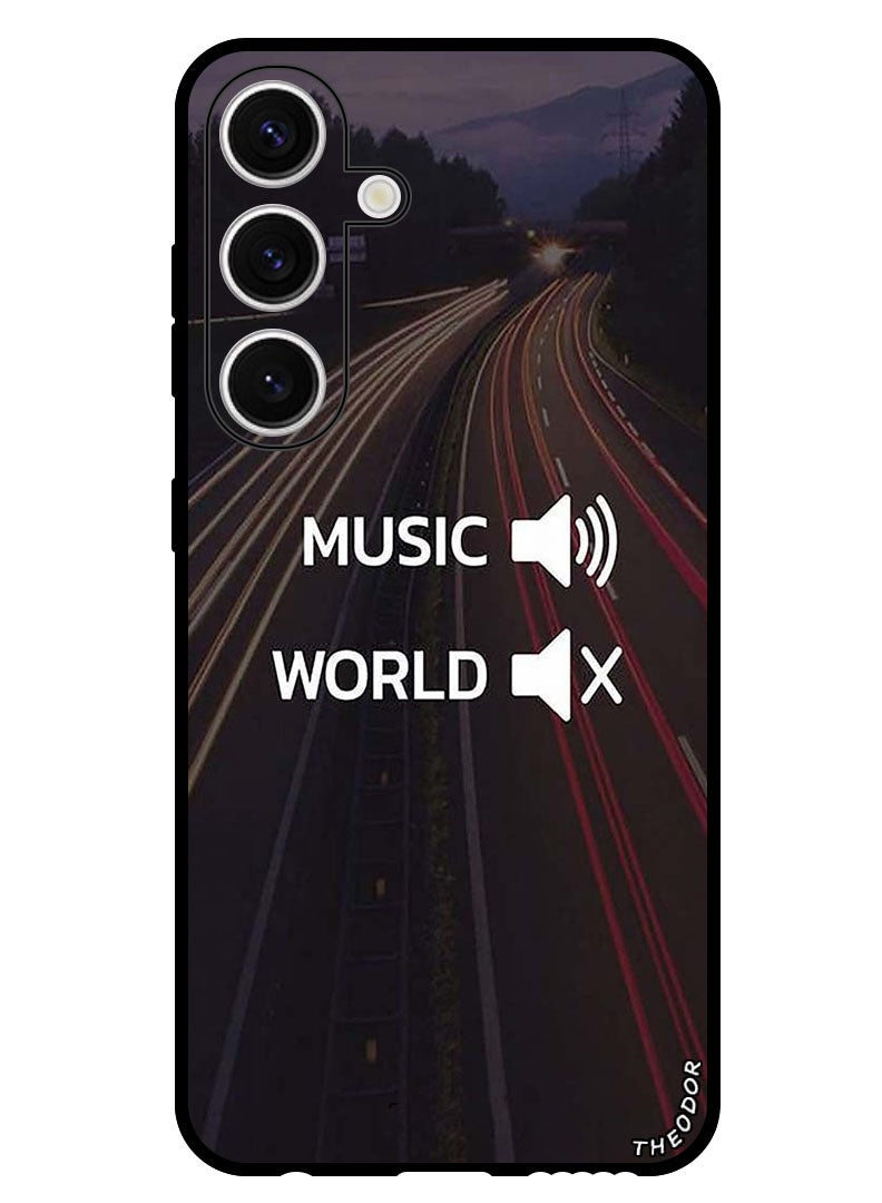 Theodor Protective Case Anti Scratch Shock Proof Bumper Cover For Samsung Galaxy S24 Music Word - Image 1