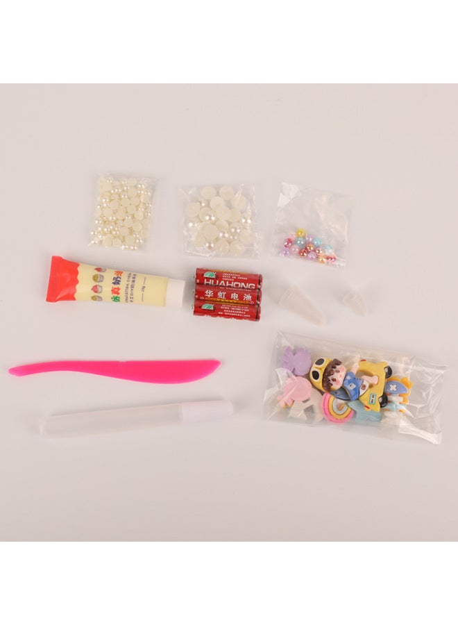 Children's DIY Cream Glue Box Nightlight Material Bag Girl's Handmade Book Desktop Luminous Table Lamp Luminous Toy 