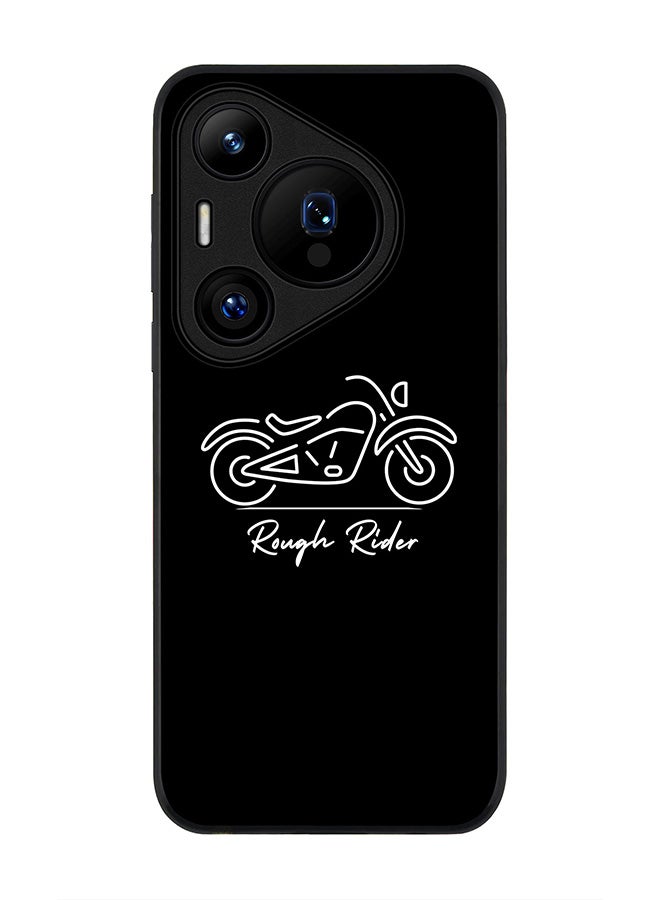 Stylizedd حافظة حواف سوداء متينة لهاتف هواوي بورا 70، حافظة مرنة رقيقة بحواف مطاطية مضادة للصدمات - راعي الخشونة - Image 1