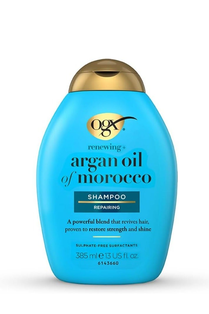 أو جي إكس شامبو رينيوينج+ لإصلاح الشعر بزيت الأرغان المغربي 385 مل
