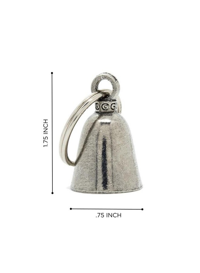 Guardian Bell - Butterfly Good Luck Bell W/Keyring & Black Velvet Gift Bag Motorcycle Bell Lead Free Pewter Good Luck Gift To Friends & Family Bike Bell Made In Usa - Image 1
