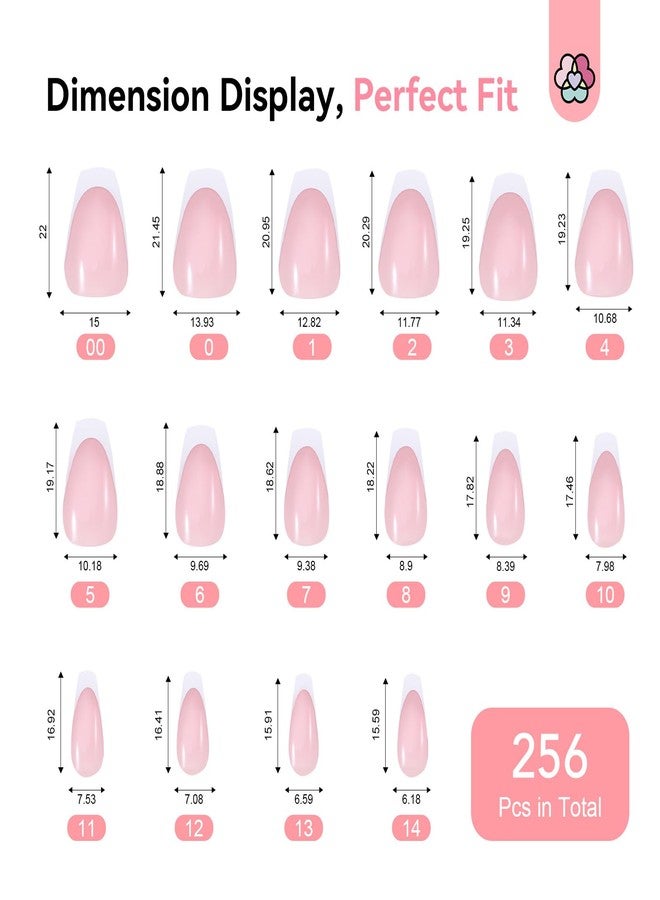 SAVILAND Gel Nail X Kit with Everything: 16 Sizes French Tips Press On Nail Kit with Drill Coffin Tips Soft Gel Fake Nails with Solid Glue Gels U V Lamp Gels Glue French Tip Tool Home - Image 5