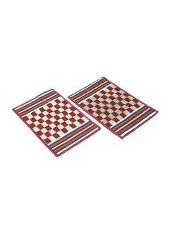 Status Contract Anti Slip Front Monsoon Doormat| Living Room Rug |Polypropylene Floor Mat for Home|Essential Small Rug for Office, Bedroom & Kitchen|-Pack of 2, (Maroon), 38 X 58 Cm  - Image 3