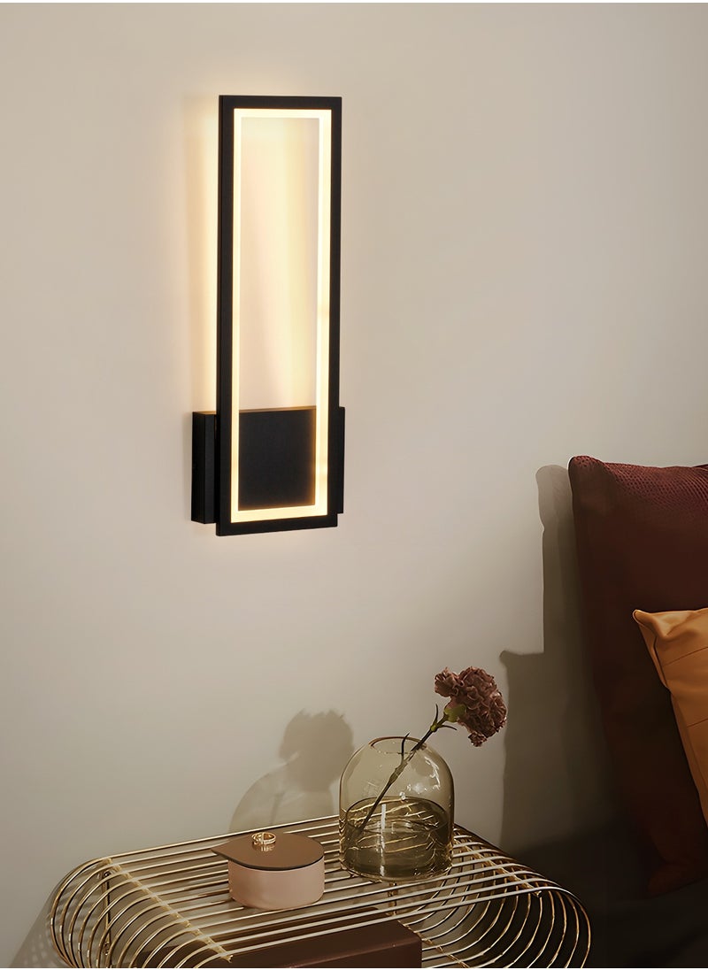 YATAI LIGHTING LED Wall Sconces - Modern Wall Lights for Living Room, Bedroom - 3-Color Dimming & 15W Brightness - Easy Install Wall Light Fixtures - Elegant Rectangular Design  - Image 5