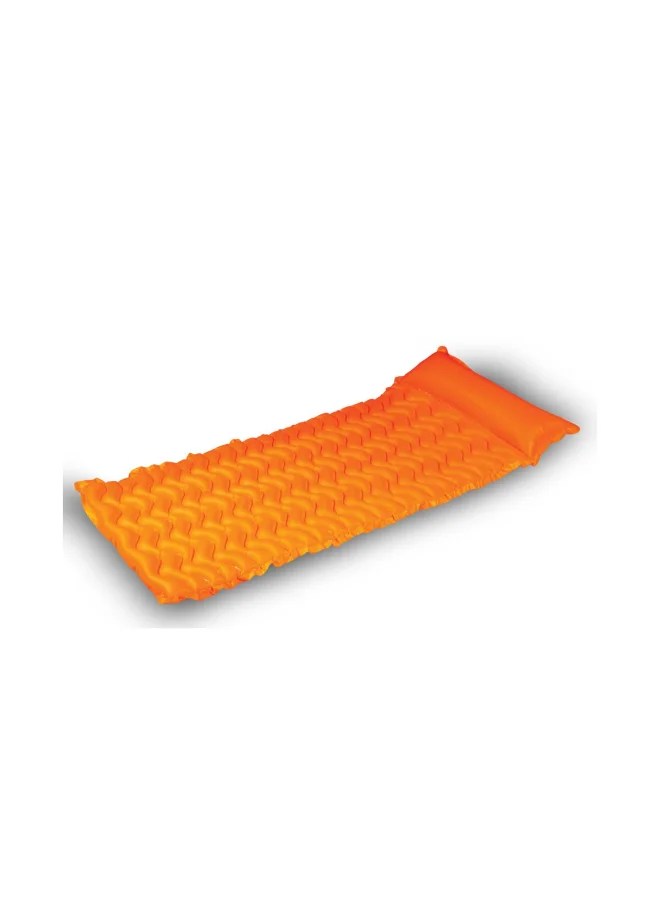 INTEX PVC Inflatable Smart Design Tote N Float Wave Mat Orange 20 x 229 x 86 cm 58807