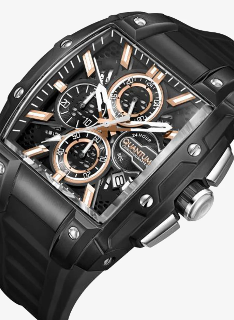 Quantum Men's Silicone Analog Watch HNG1161.061 - 43.5 mm
