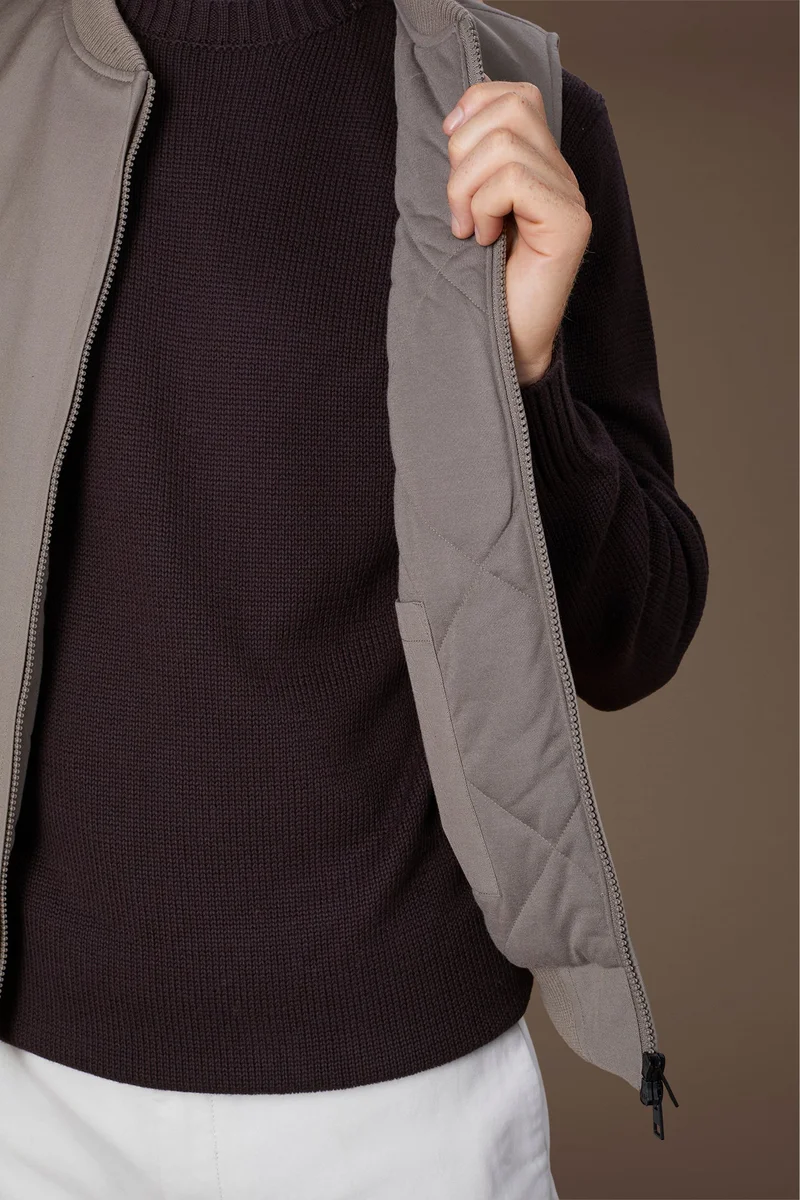Doppelganger Beige Men's padded sleeveless jacket - Beige for Men | Best Price UAE
