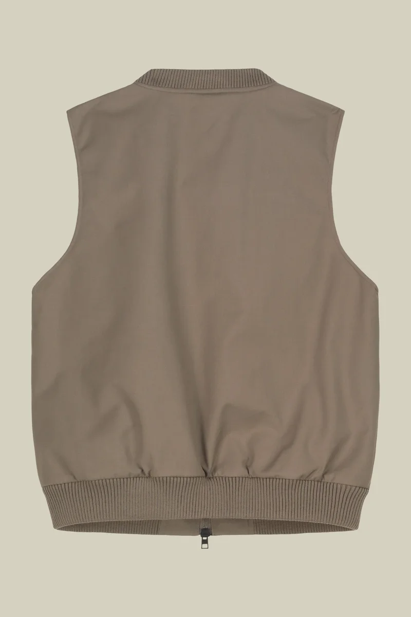 Doppelganger Beige Men's padded sleeveless jacket - Beige for Men | Best Price UAE