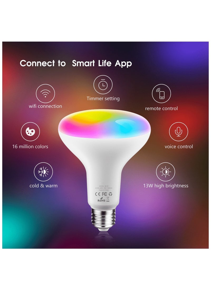UanTii - Smart Light Bulb,Tuya 13W Wifi Lamp - Image 1