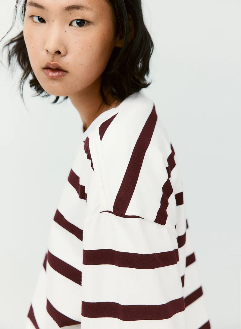 H&M Oversized Boat-Neck Top